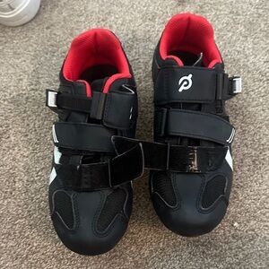 Black and Red Cycling Shoes